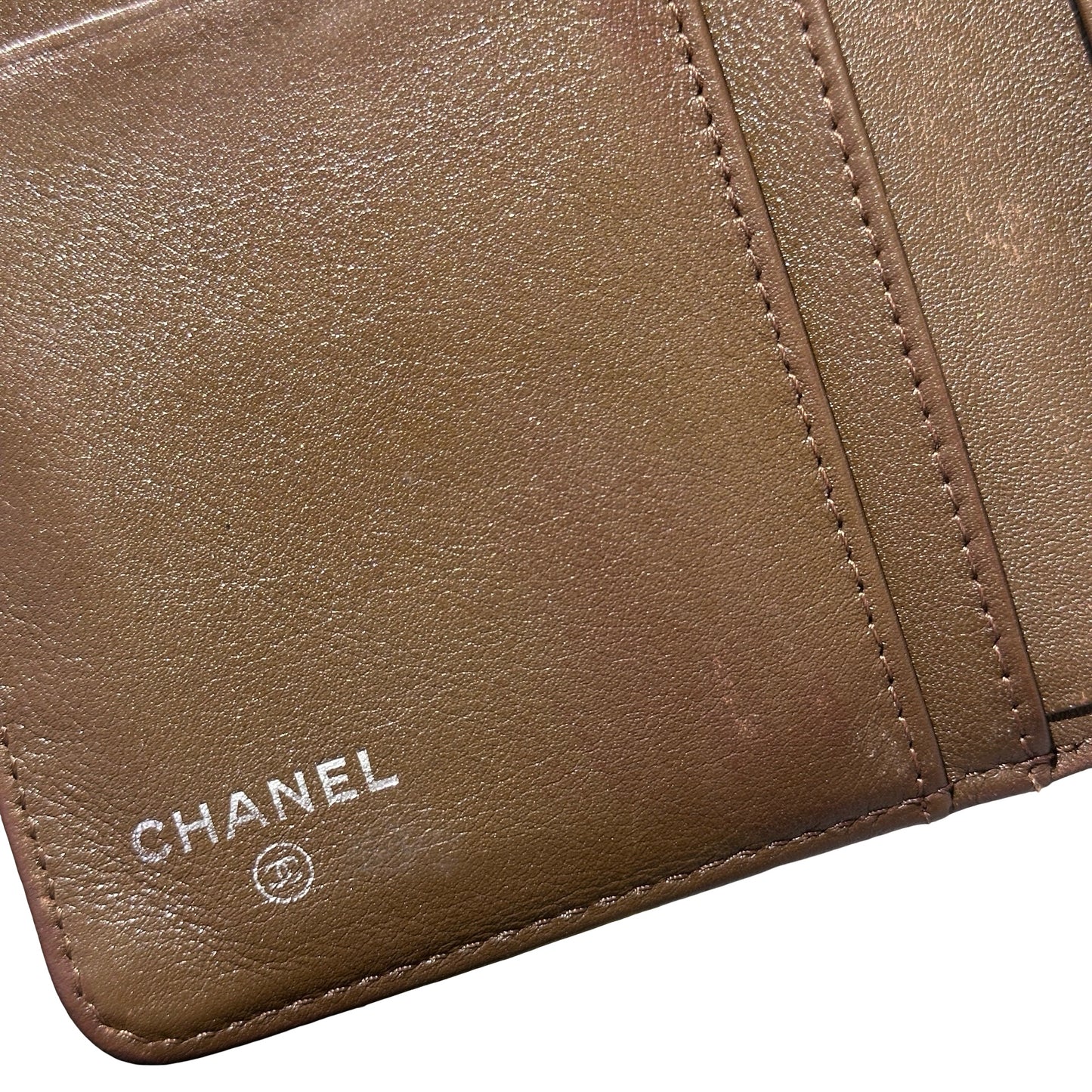 Used Chanel Wallet Brown PHW