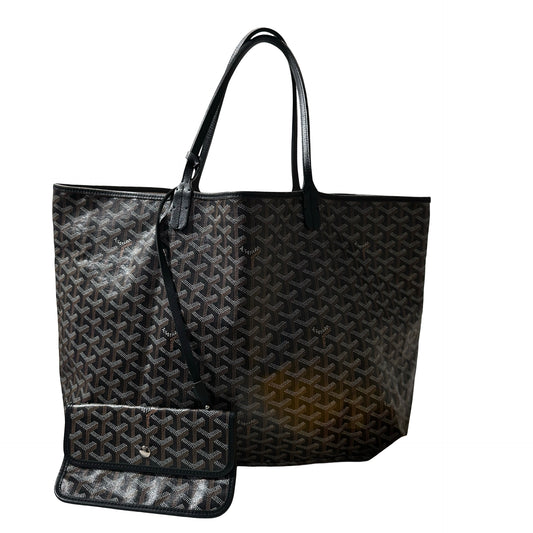 Used GOYARD Tote GM Shoulder Bag Black PHW