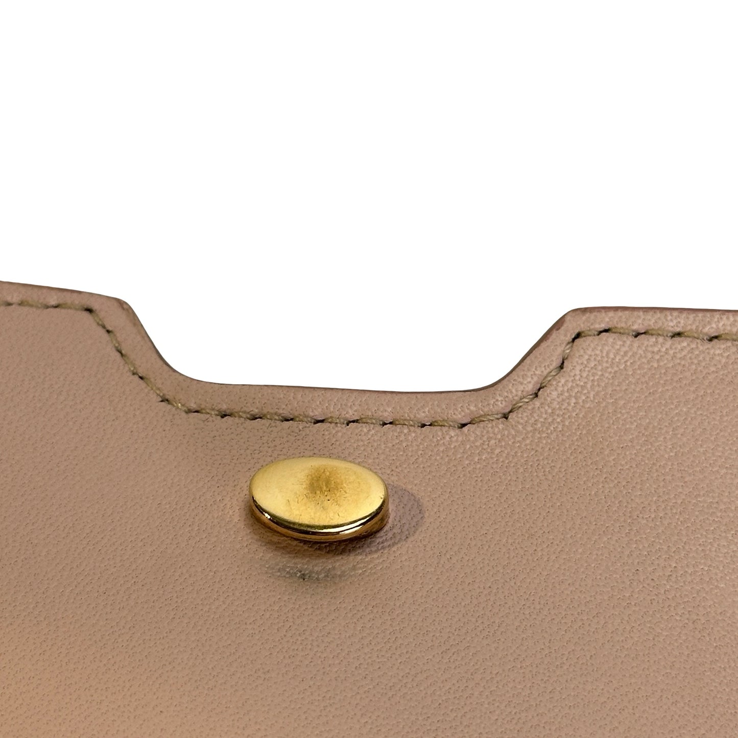 Used BURBERRY Calfskin TB Bag Shoulder Bag Beige