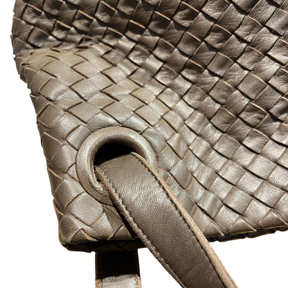 Used Bottega Veneta Calfskin Leather Tote Bag Brown