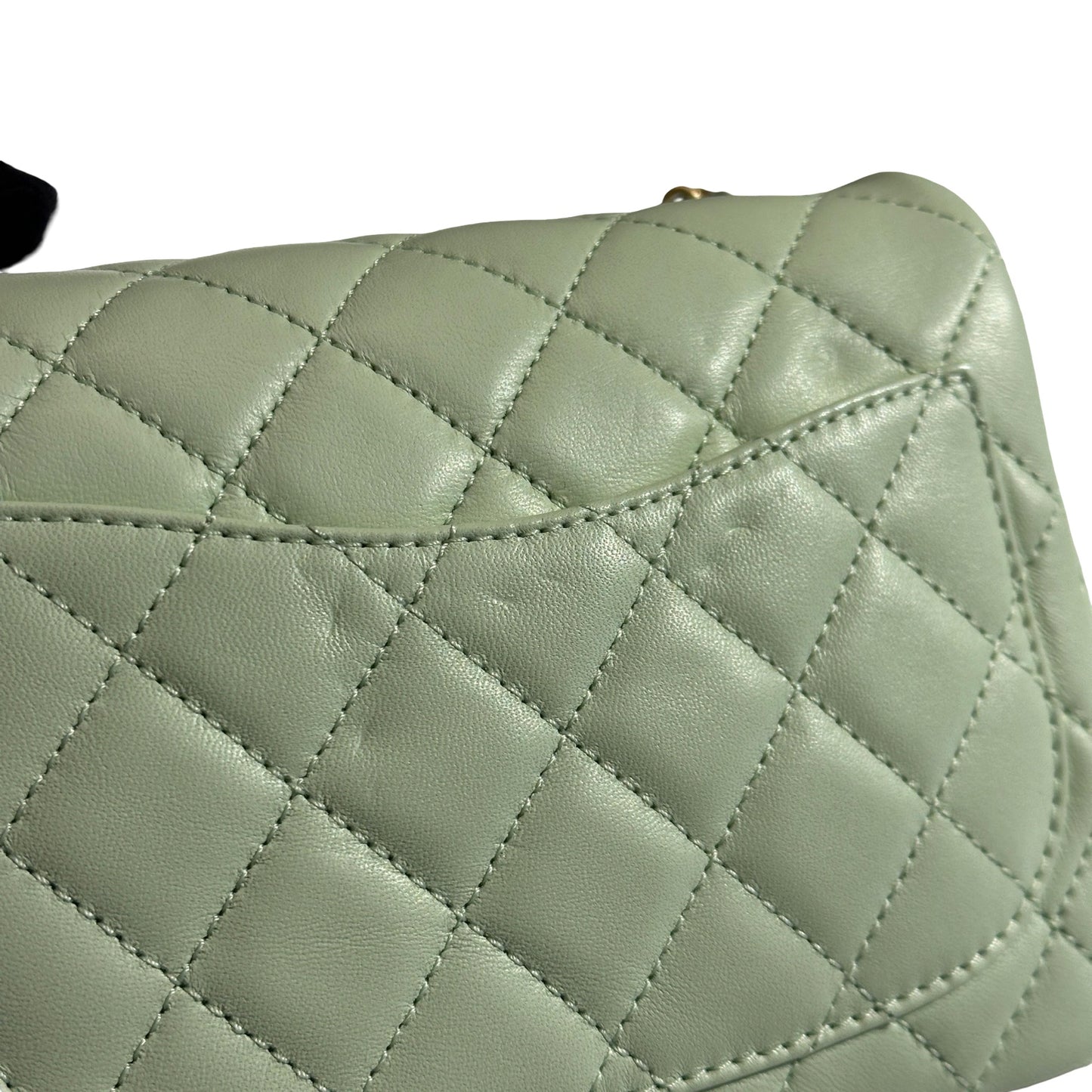 Brand New CHANEL Matelasse Quilted Mini Matelasse Mini Bag Light Green GHW