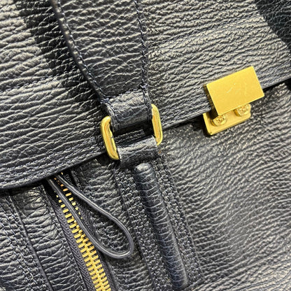 Used 3.1 PHILLIP LIM Textured Leather Pashli Satchel Blue， GHW
