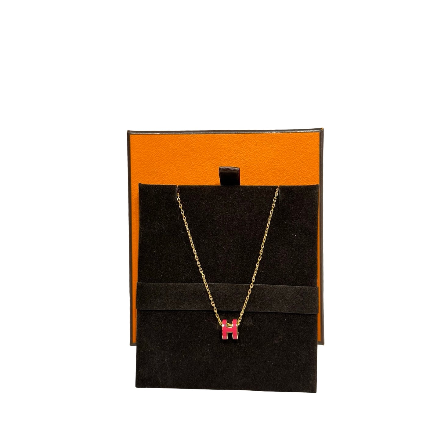 New HERMÈS Mini Pop H Neeklace Red