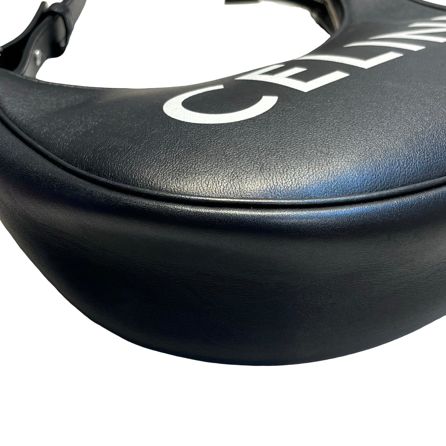 CÉLINE Calfskin Leather Ava Medium Handbag Black