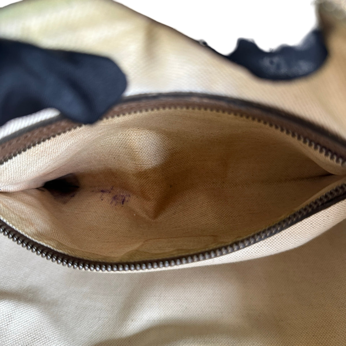 Used GUCCI GG Supreme Web Ophidia Shoulder Bag Beige Brown Green Red