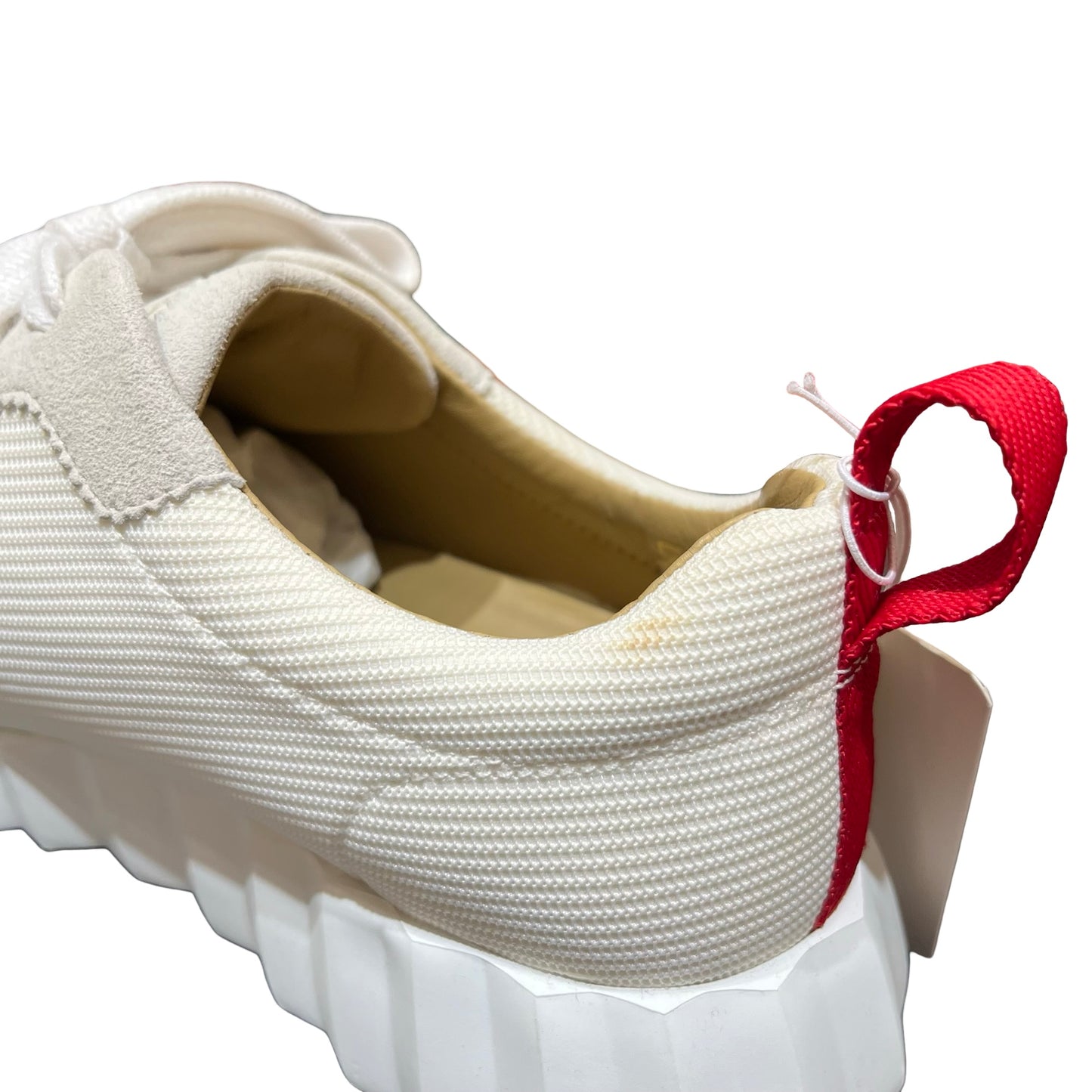 Used HERMÈS Bouncing Sneakers Shoes White Red Shoes White Red