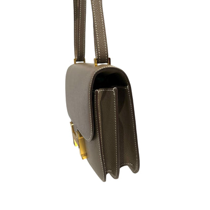 Used HERMES Epsom Constance Cross body bag Etoupe