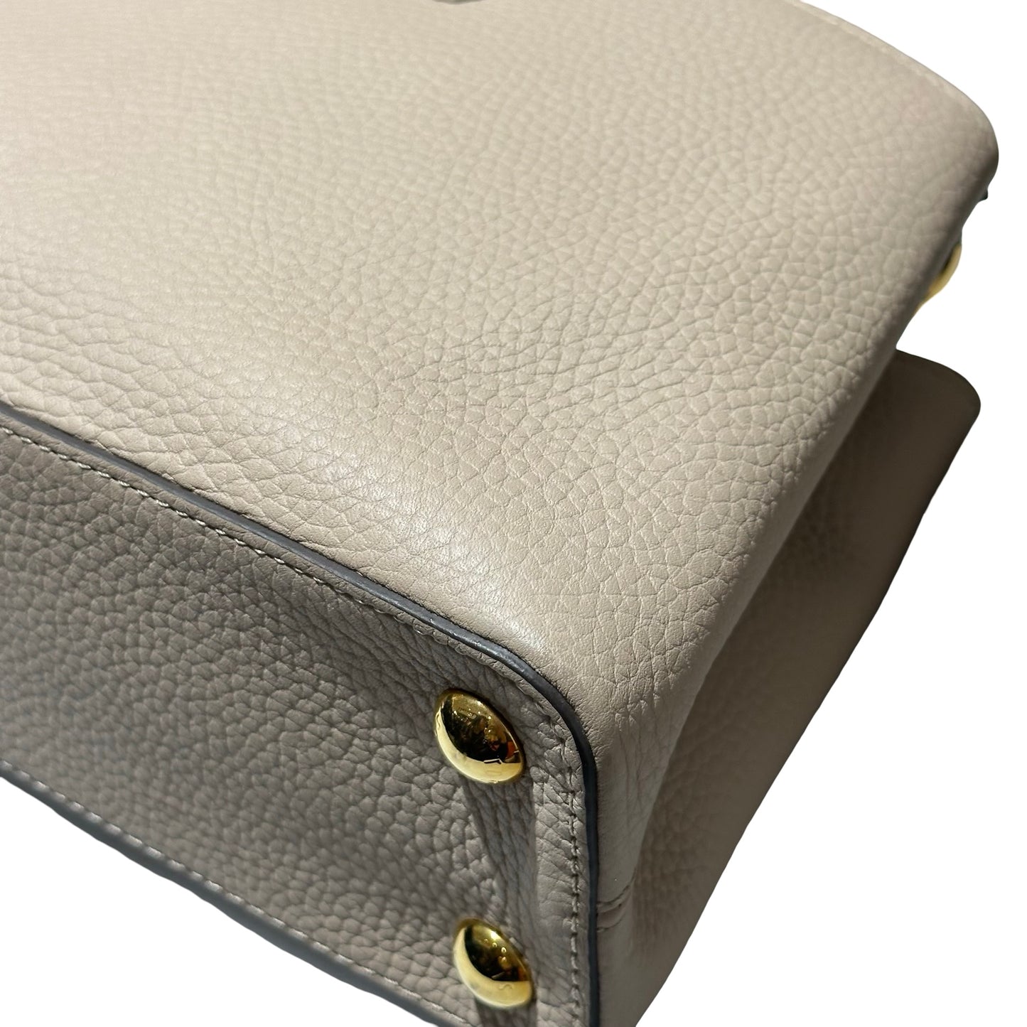 Used LOUIS VUITTON Capucines BB Two Way Shoulder Bag Grey GHW