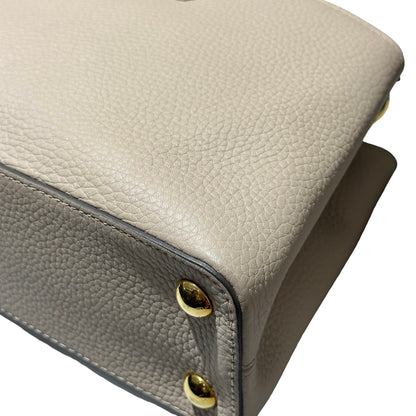 Used LOUIS VUITTON Capucines BB Two Way Shoulder Bag Grey GHW