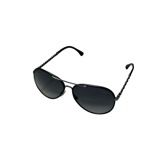 Used CHANEL Sunglasses SUNGLASSES Black