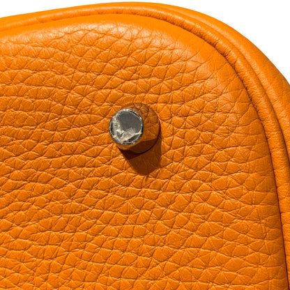 HERMES PICOTIN 26 RED ORANGE PHW [A04199]
