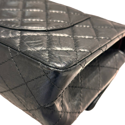 Used CHANEL 2.55 Shoulder Bag Black PHW