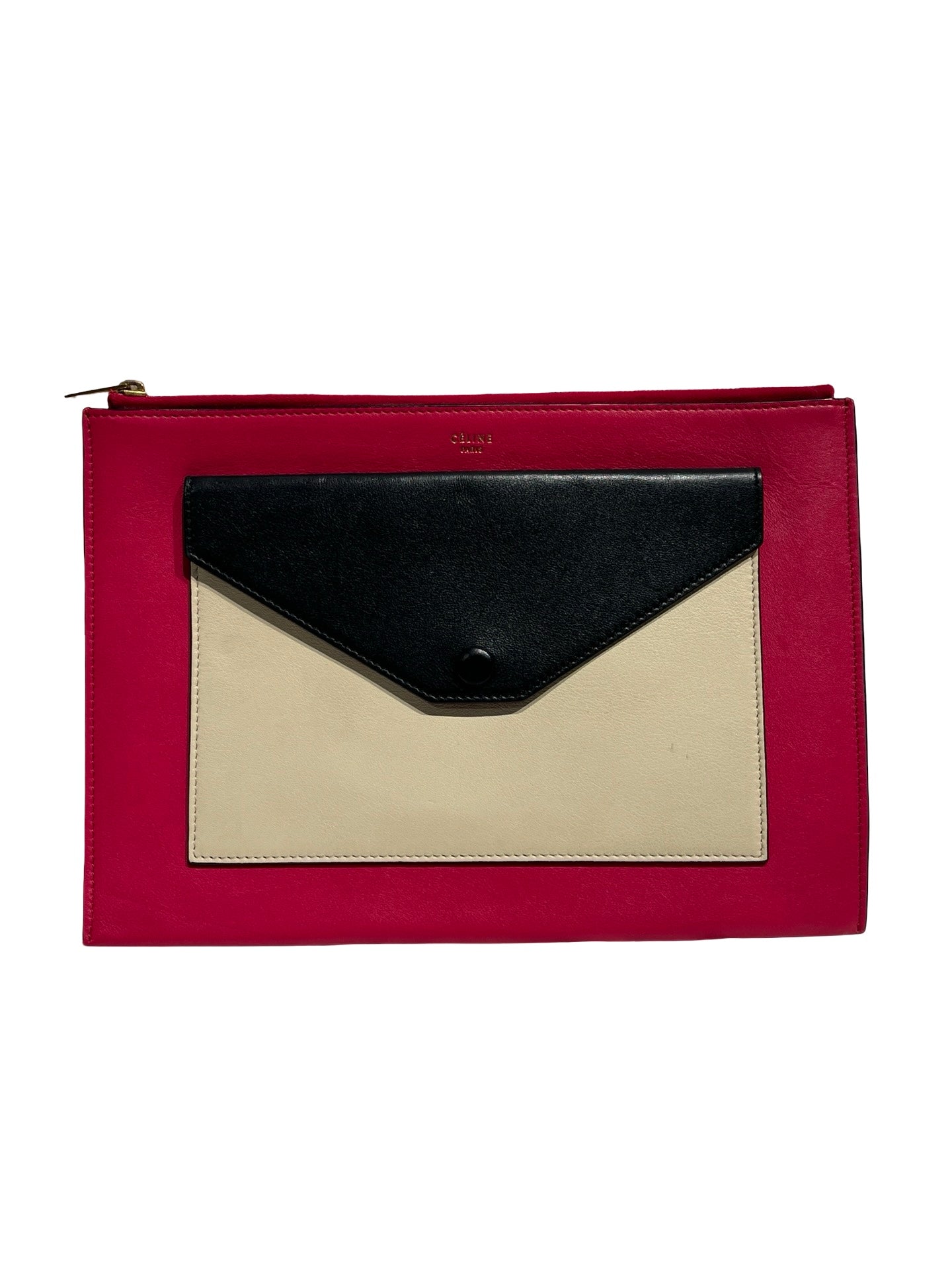 Used CÉLINE Clutch Clutch White Pink Black