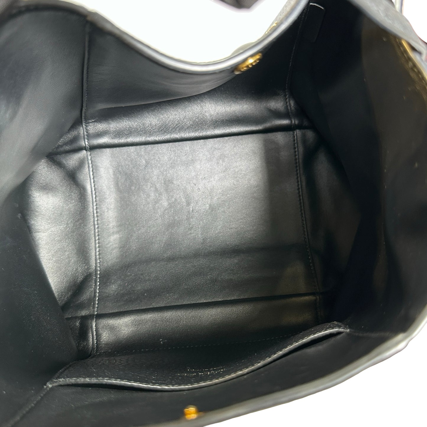 Used DIOR Grained Calfskin C'est Dior Bucket Bag Black GHW