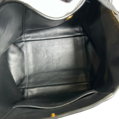 Used DIOR Grained Calfskin C'est Dior Bucket Bag Black GHW