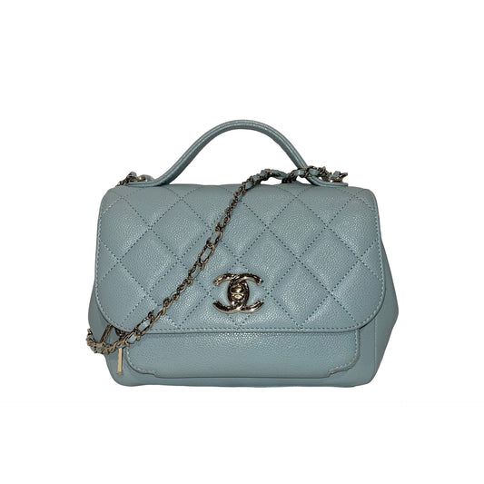 CHANEL AFFINITY BLUE GHW CAVIAR CHAIN SHOULDER BAG [3001753]