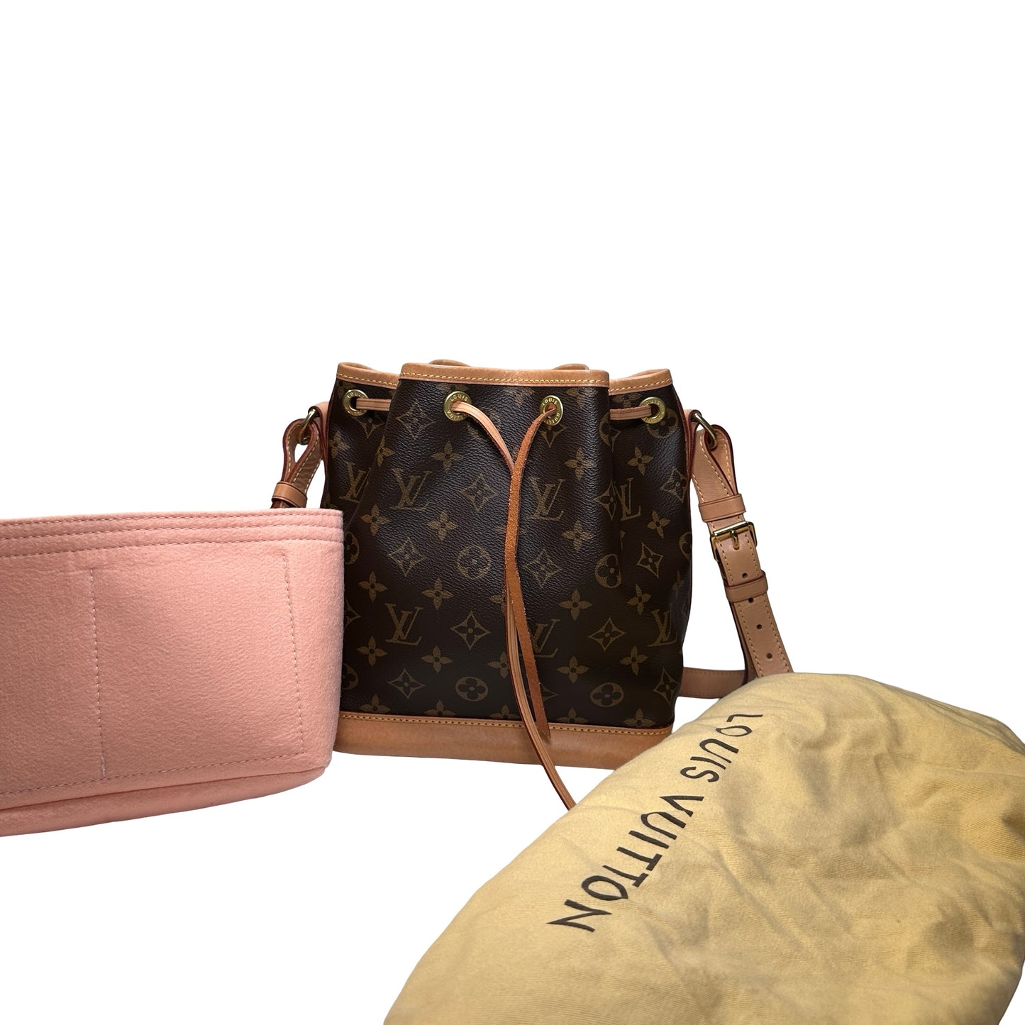 Used LOUIS VUITTON Monogram Neonoe Chain Shoulder Bag Brown GHW