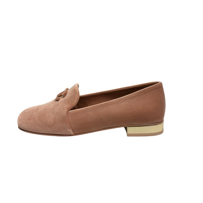 Used CHANEL Suede Shoes Pink