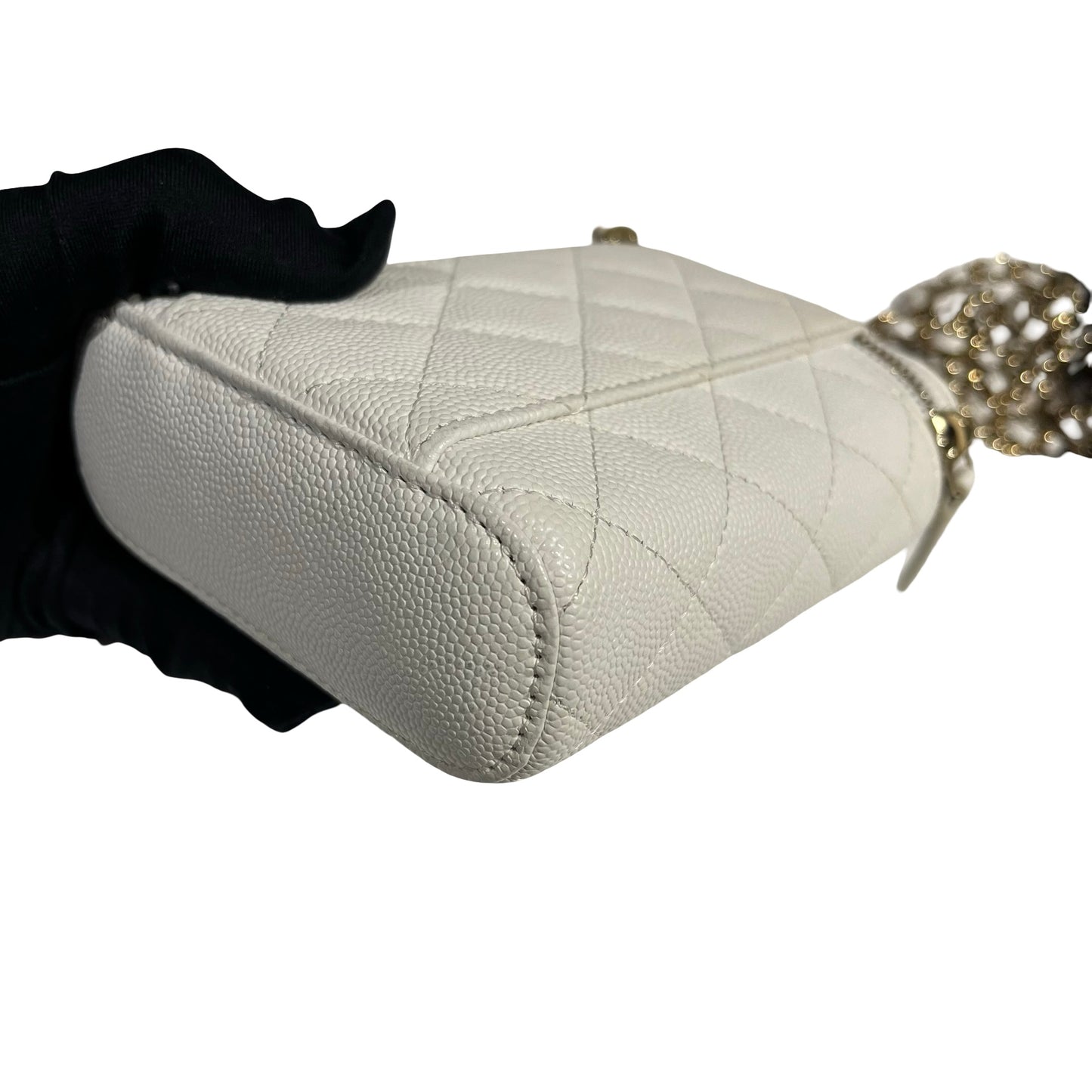 CHANEL VANITY CHAIN BAG WHITE [3001060]