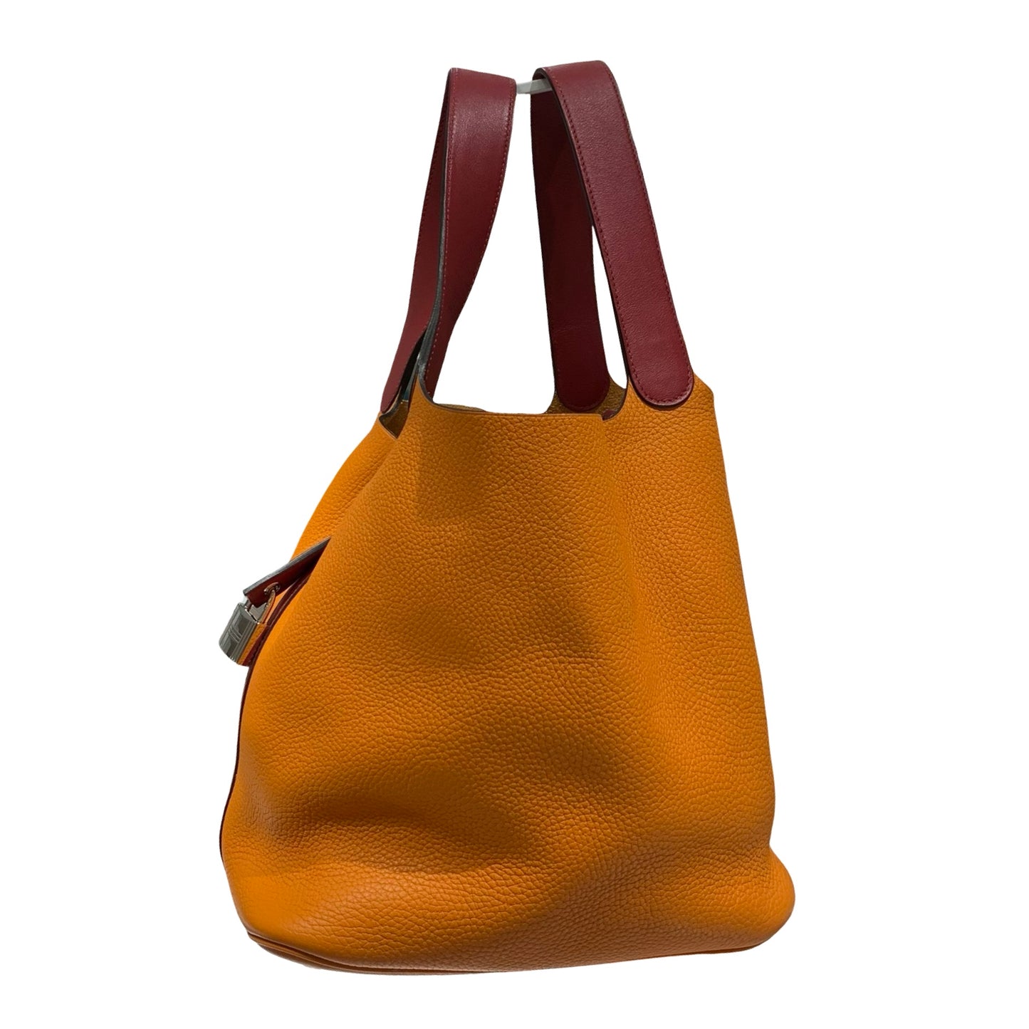 HERMES PICOTIN 26 RED ORANGE PHW [A04199]