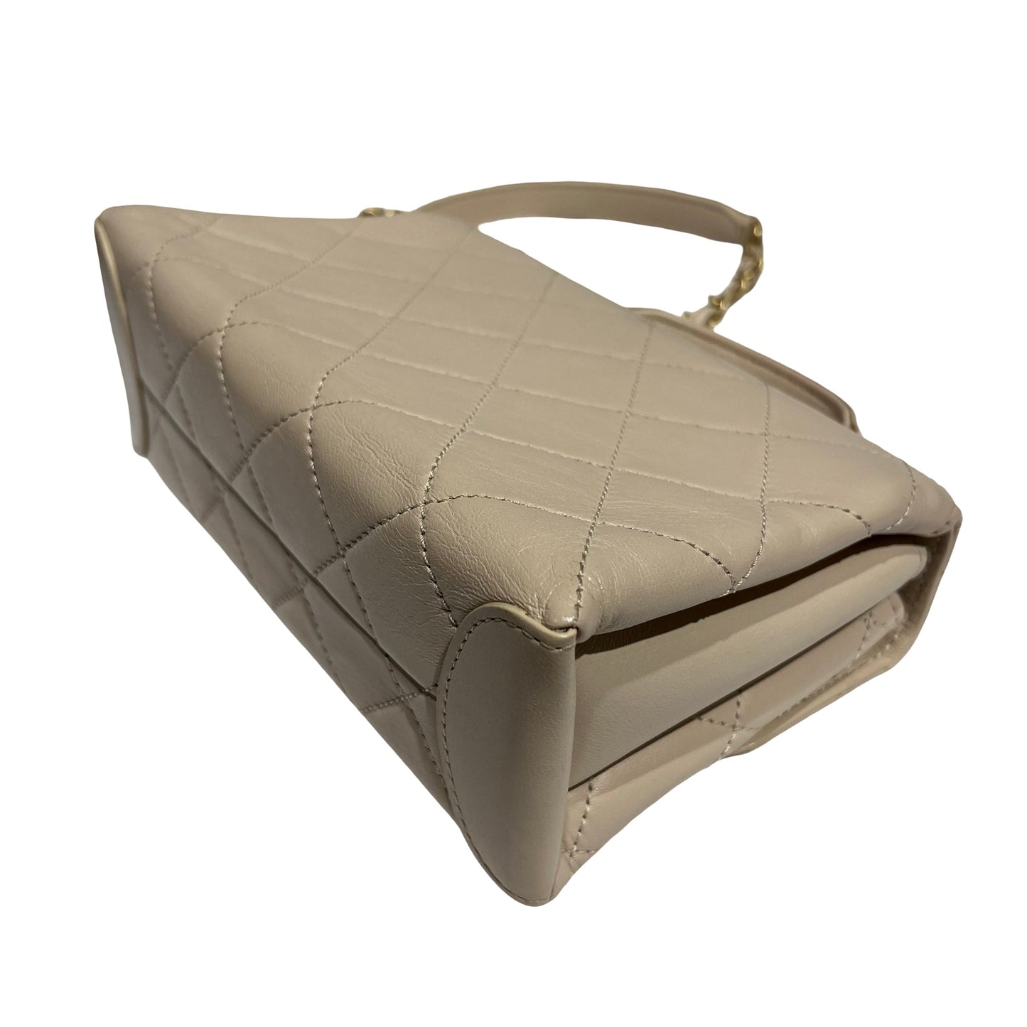 CHANEL LAMBSKIN TRENDY SPIRIT TOP HANDLE CHAIN SHOULDER BAG[3001187]