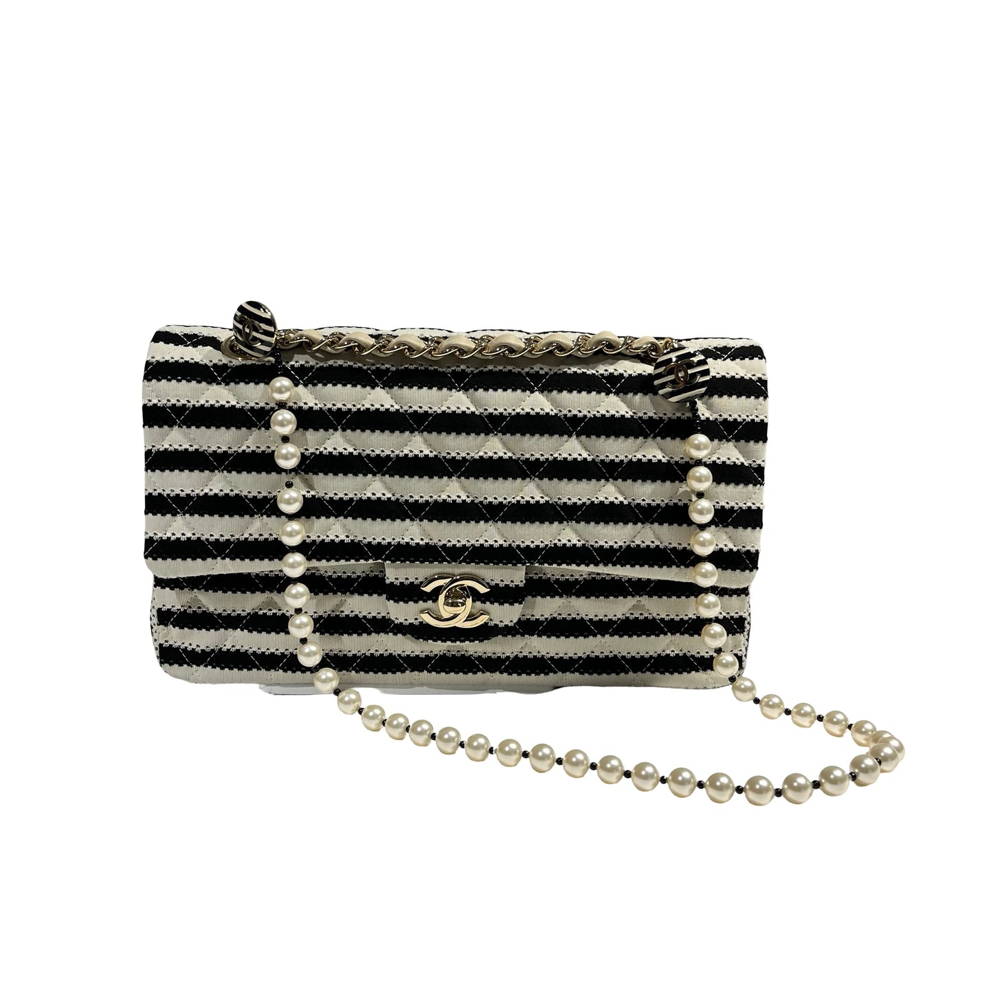 CHANEL PEARL CF25 BLACK WHITE [3001105]