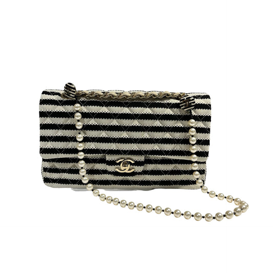 CHANEL PEARL CF25 BLACK WHITE [3001105]