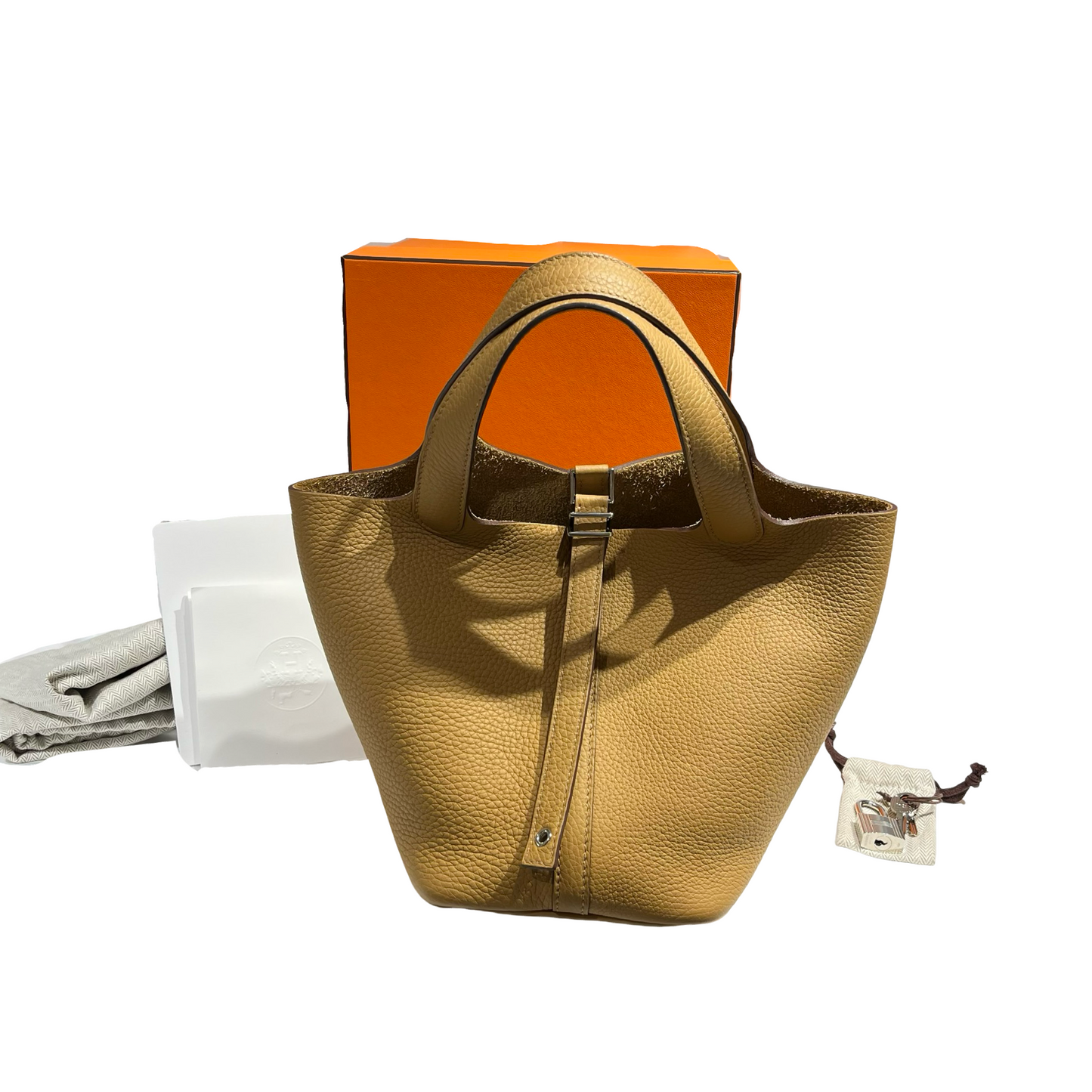 HERMES PICOTIN 18 BISCUIT TC PHW [3000667]