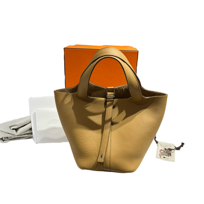 HERMES PICOTIN 18 BISCUIT TC PHW [3000667]