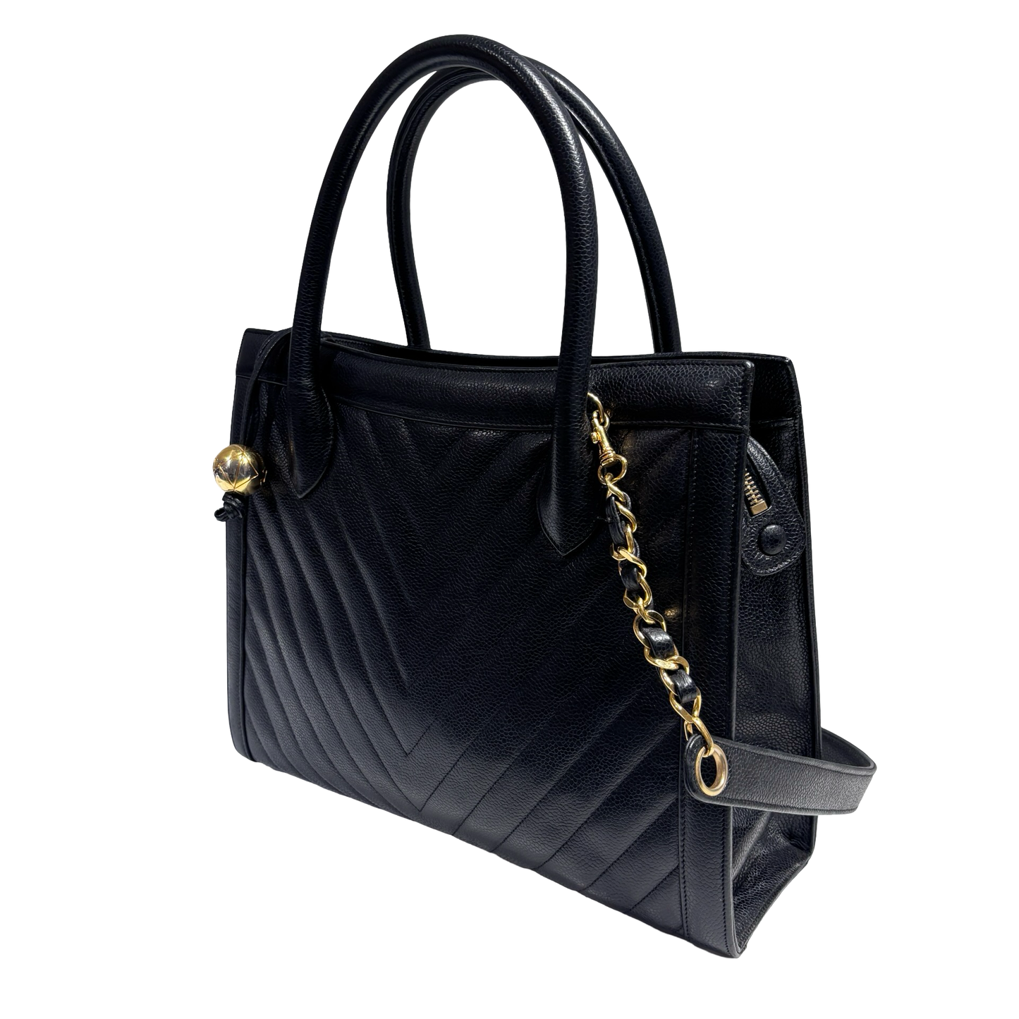 CHANEL GOLD BALL TWO WAYS SHOULDER BAG [3000220]