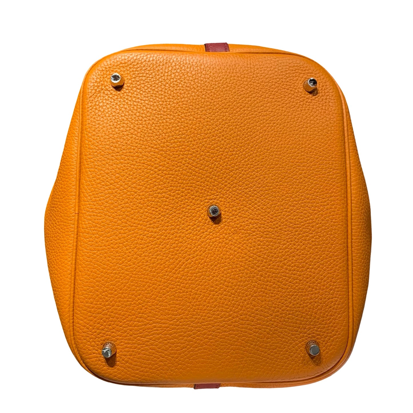 HERMES PICOTIN 26 RED ORANGE PHW [A04199]
