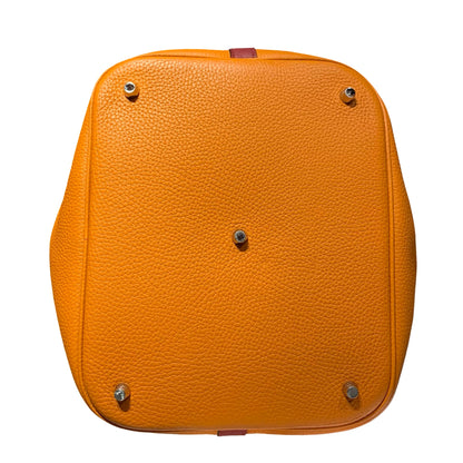 HERMES PICOTIN 26 RED ORANGE PHW [A04199]