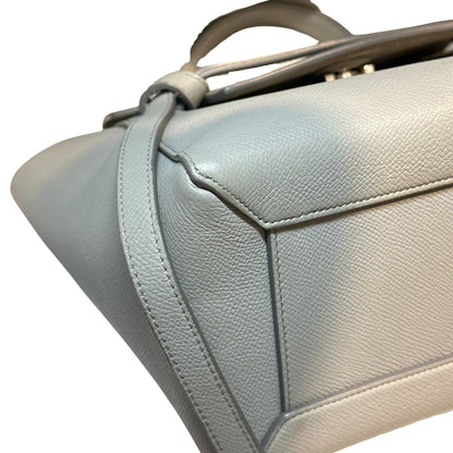 Used CÉLINE Belt Shoulder Bag Grey PHW