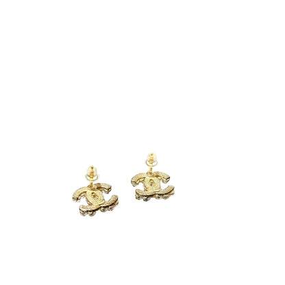 Used CHANEL CC Logo Earrings Jewellery GHW
