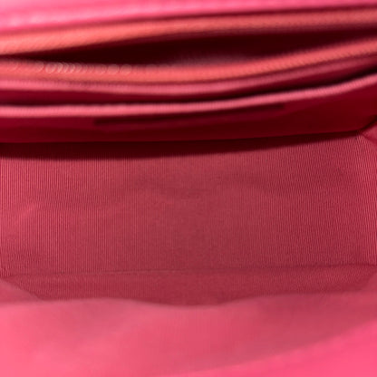 Used CHANEL Quilted Velvet Small Hobo Bag Hobo Bag Pink GHW