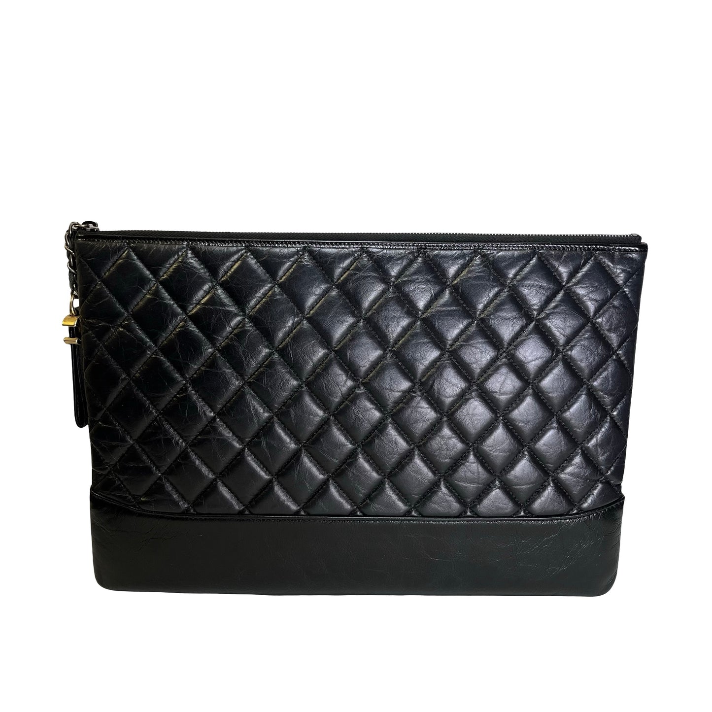 CHANEL Caviar Clutch Clutch Black GHW