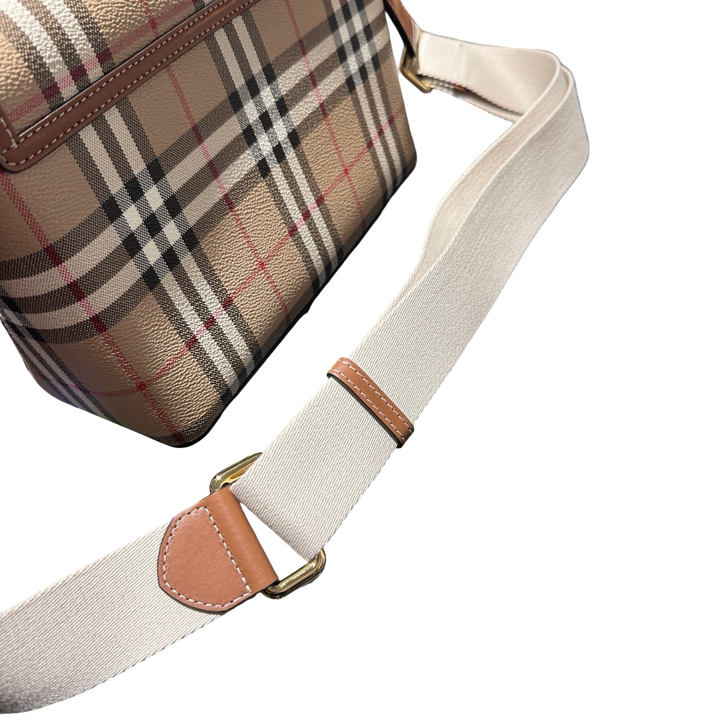 Used BURBERRY Cross Body Bag Brown GHW