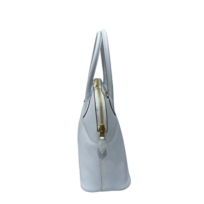 Used HERMÈS BOLIDE 27 Two Way Shoulder Bag Blue GHW