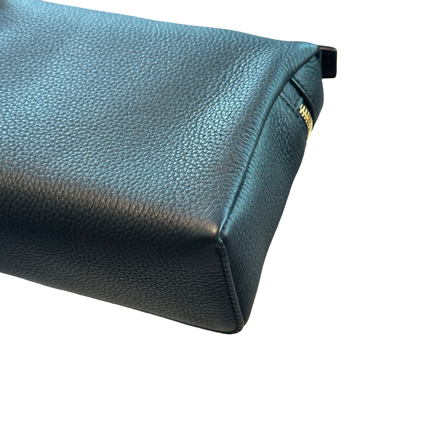 Brand New LORO PIANA Calfskin Leather Extra Pocket L19 Handbag Black，GHW