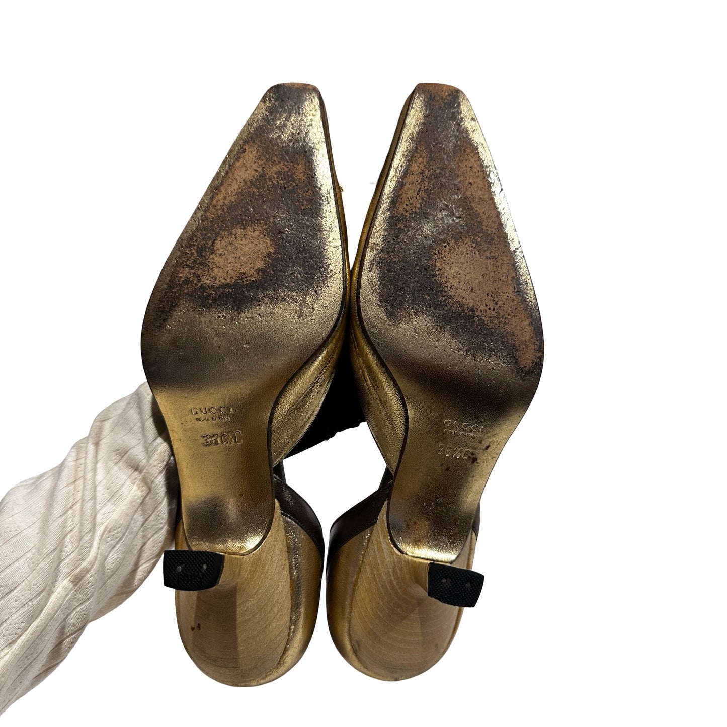 Used Gucci Heels Heels Gold