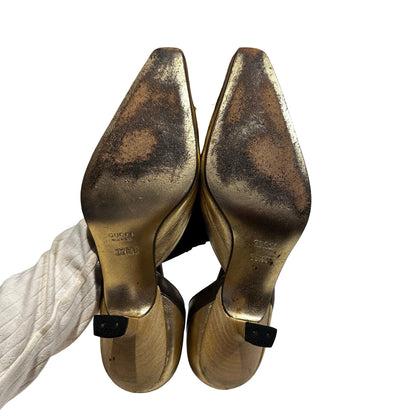Used Gucci Heels Heels Gold