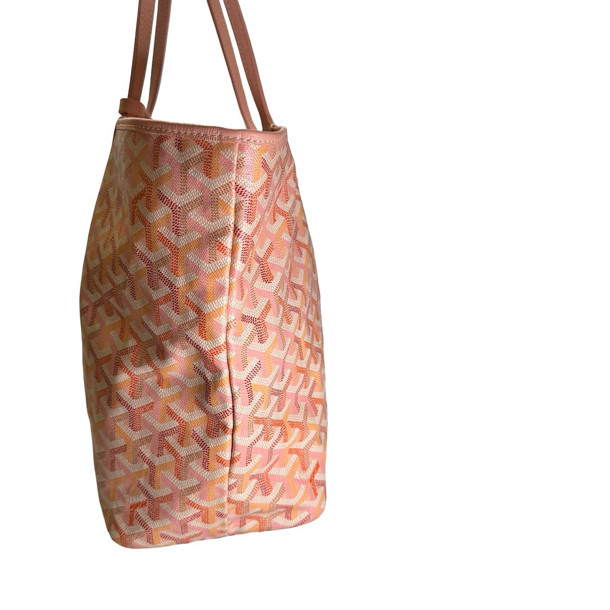 Used GOYARD Goyardine Saint Louis Tote Bag Pink