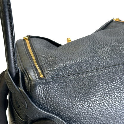 Used HERMES Tc Lindy 26 Shoulder Bag Black Ghw