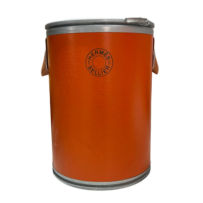 HERMES Solid Storage Bin Accessories Orange Silver
