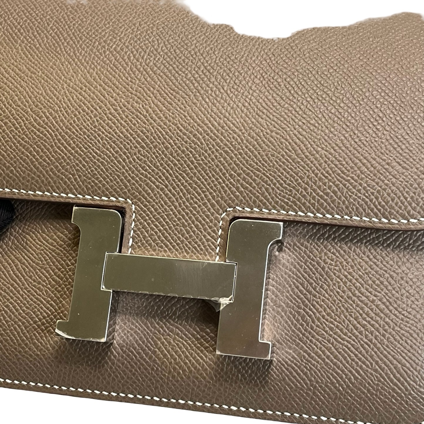 Brand New HERMES Epsom Constance Shoulder Bag Etoupe