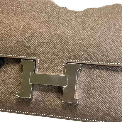Brand New HERMES Epsom Constance Shoulder Bag Etoupe