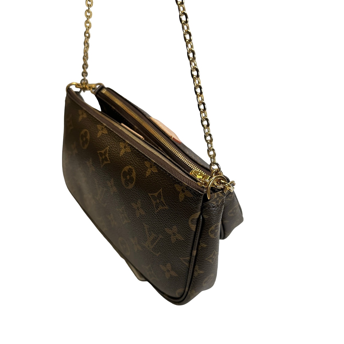Used LOUIS VUITTON Monogram Multi Pochette Accessories Cross body bag Brown
