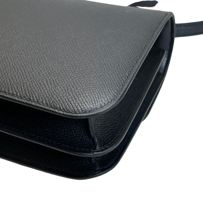 Brand New HERMES Epsom Mini Constance Shoulder Bag Black PHW