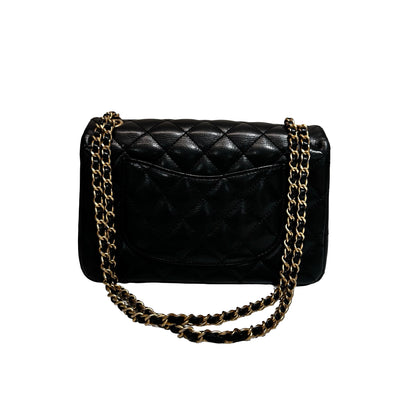 Used Chanel Rock The Corner Mini Flap Shoulder Bag Black GHW