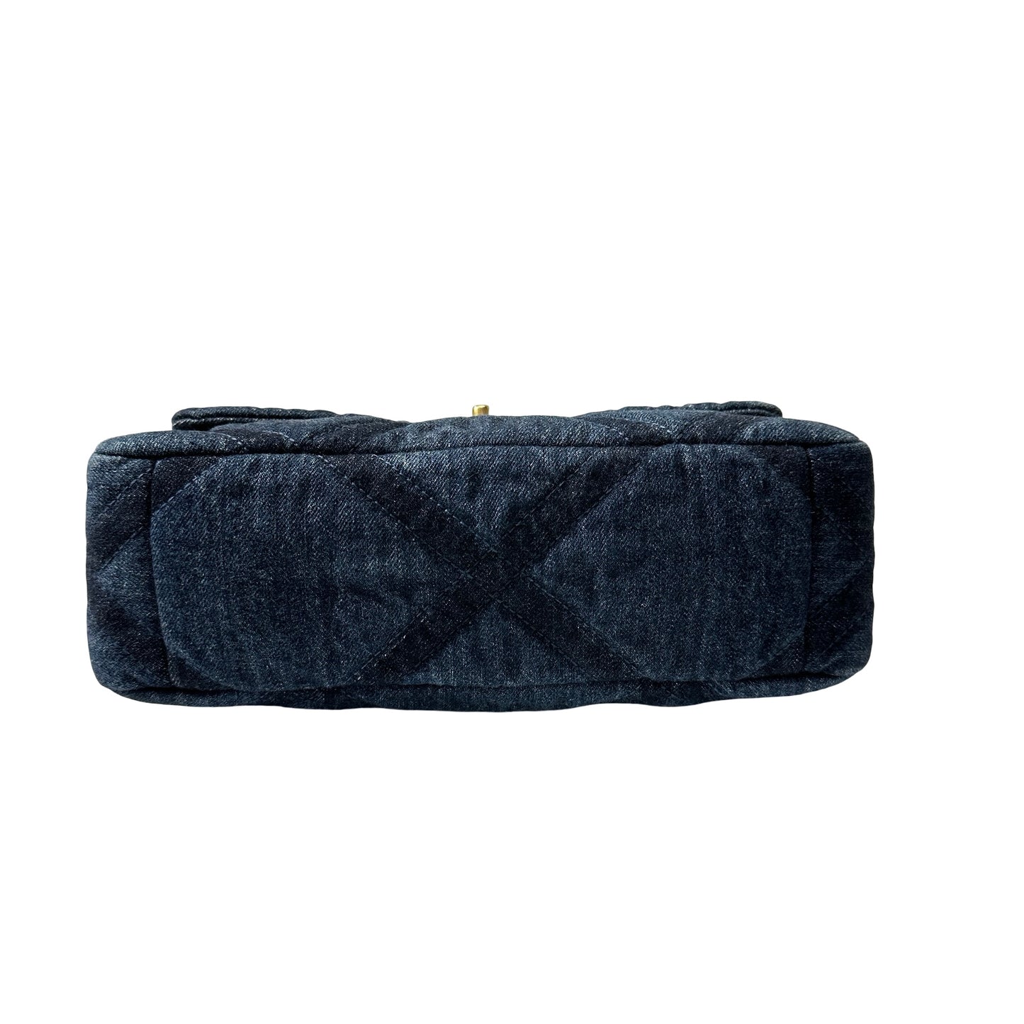 Used CHANEL Denim Blue Used Chanel 19 Small Cross Body Bag